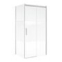 Ribbed Glass 1200x800mm Sliding Shower Enclosure Left Hand - Matira