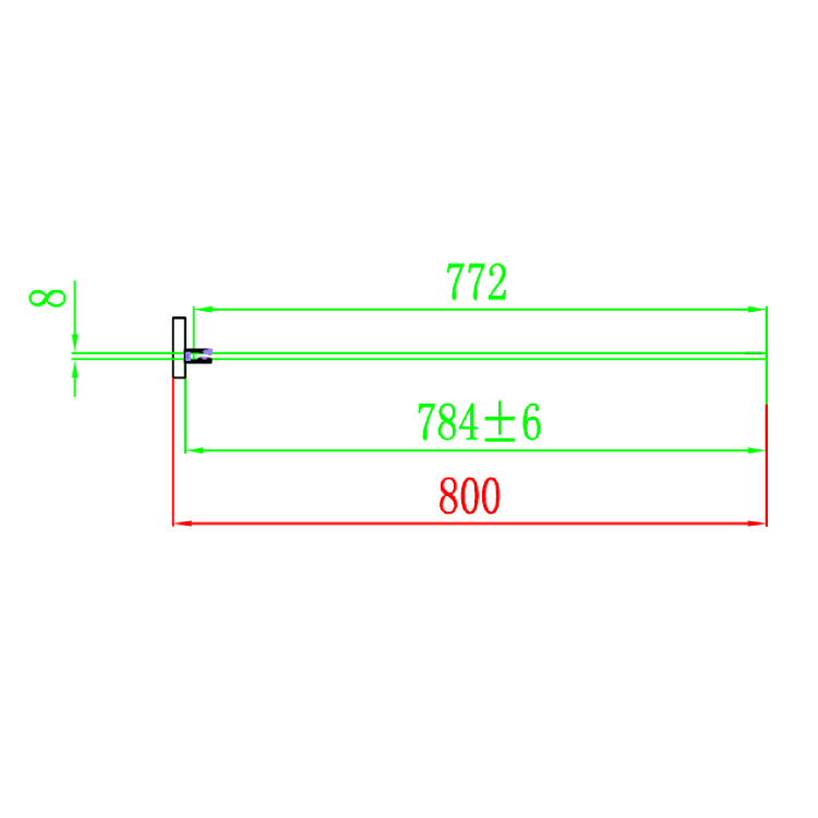 Ribbed Glass 1200x800mm Sliding Shower Enclosure Right Hand - Matira
