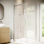 Ribbed Glass 1200x800mm Sliding Shower Enclosure Right Hand - Matira