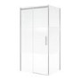 Ribbed Glass 1200x800mm Sliding Shower Enclosure Right Hand - Matira