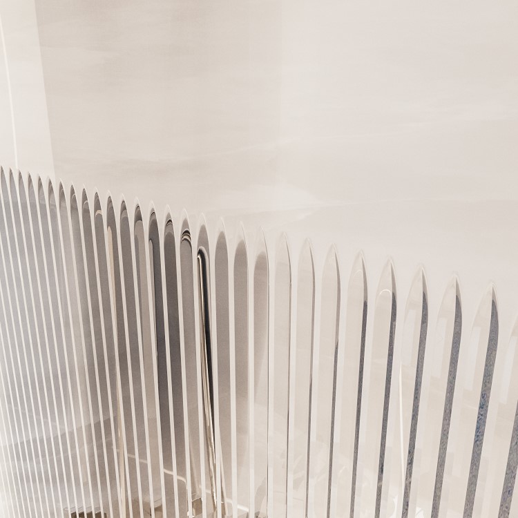 1400x900mm Ribbed / Fluted Glass Wet Room Shower Screen Enclosure - Matira