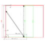 1400x800mm Ribbed Glass Wetroom Shower Screen Enclosure - Matira
