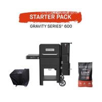 Masterbuilt Gravity Series 600 Charcoal BBQ Grill with Starter Pack