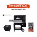 BUN/MB20042221/86060 Masterbuilt Gravity Series 800 Charcoal BBQ Grill with Rotisserie Pack