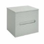 600mm Green Fluted Wall Hung Countertop Vanity Unit with Basin - Melbourne