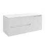 1200mm White Fluted Wall Hung Countertop Vanity Unit - Melbourne