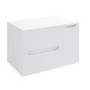 800mm White Fluted Wall Hung Countertop Vanity Unit - Melbourne