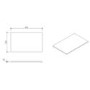800mm White Fluted Wall Hung Countertop Vanity Unit with Basin – Melbourne