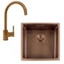 Reginox Copper 540x440 Stainless Steel Sink & Swan neck Tap Pack