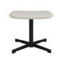Off White Fabric Office Chair with Footrest - Mila