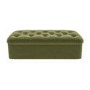 Single Guest Bed in a Box with Mattress in Green Velvet - Myles