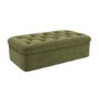 Single Guest Bed in a Box with Mattress in Green Velvet - Myles