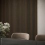 Pack of 4 Walnut Acoustic Wall Panels - 240cm x 60cm - Delamere