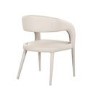 Set of 4 Beige Real Leather Dining Chairs - Josie
