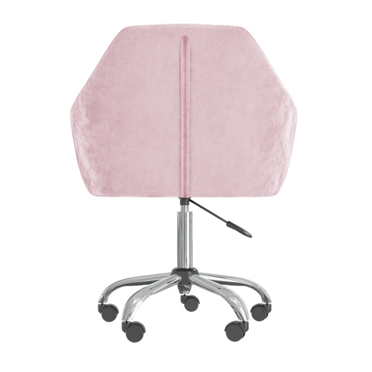 Pink Velvet Chesterfield Dressing Table Chair - Marley