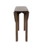 Dark Wood Folding Dining Table Set with 2 Beige Fabric Curved Back Dining Chairs - Nell