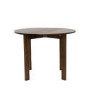 Small Walnut Drop Leaf Extendable Dining Table Set with 4 Upholstered Taupe Chairs - Seats 4 - Nell