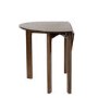 Small Walnut Drop Leaf Extendable Dining Table Set with 4 Upholstered Taupe Chairs - Seats 4 - Nell