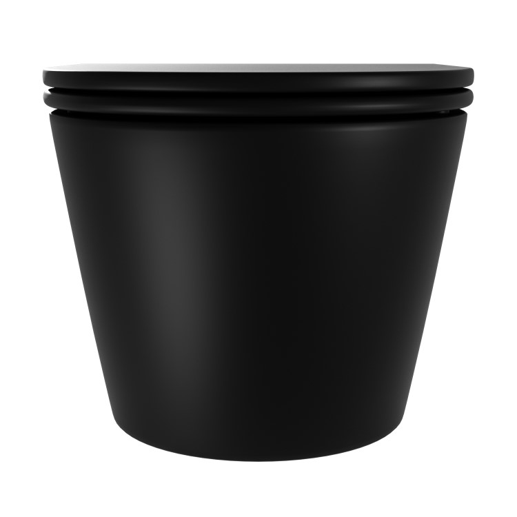 ALMOST PERFECT - Matt Black Wall Hung Rimless Short Projection Toilet with Soft Close Seat – Newport