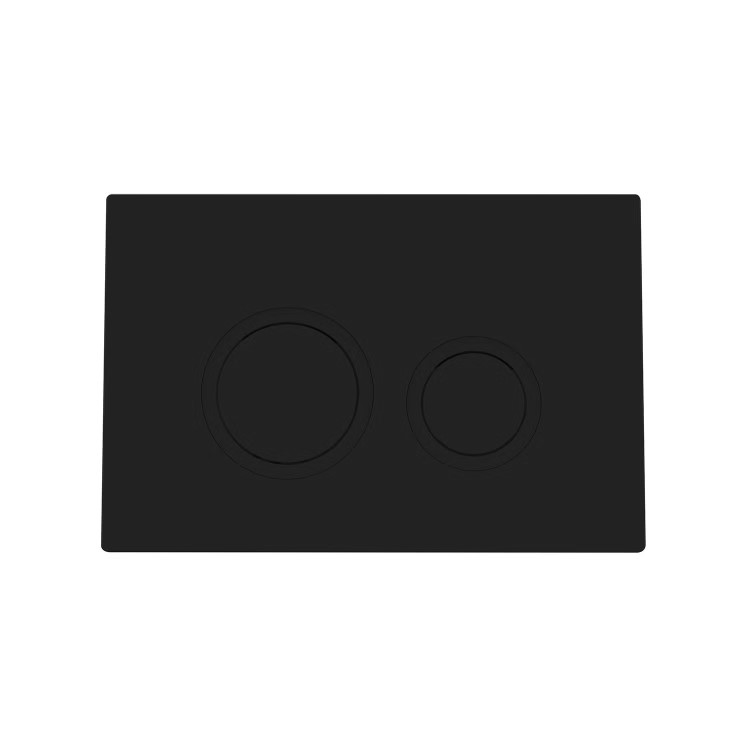 Matt Black Wall Hung Rimless Toilet with Soft Close Seat, Matt Black Mechanical Flush Plate, 1168mm Frame & Cistern – Newport