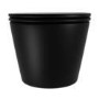 Matt Black Wall Hung Rimless Toilet with Soft Close Seat, Brushed Brass Mechanical Flush Plate, 1168mm Frame & Cistern – Newport