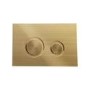 Matt Black Wall Hung Rimless Toilet with Soft Close Seat, Brushed Brass Mechanical Flush Plate, 1168mm Frame & Cistern – Newport