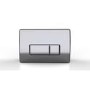 Matt Black Wall Hung Rimless Toilet with Soft Close Seat, Chrome Pneumatic Flush Plate, 1168mm Frame & Cistern – Newport