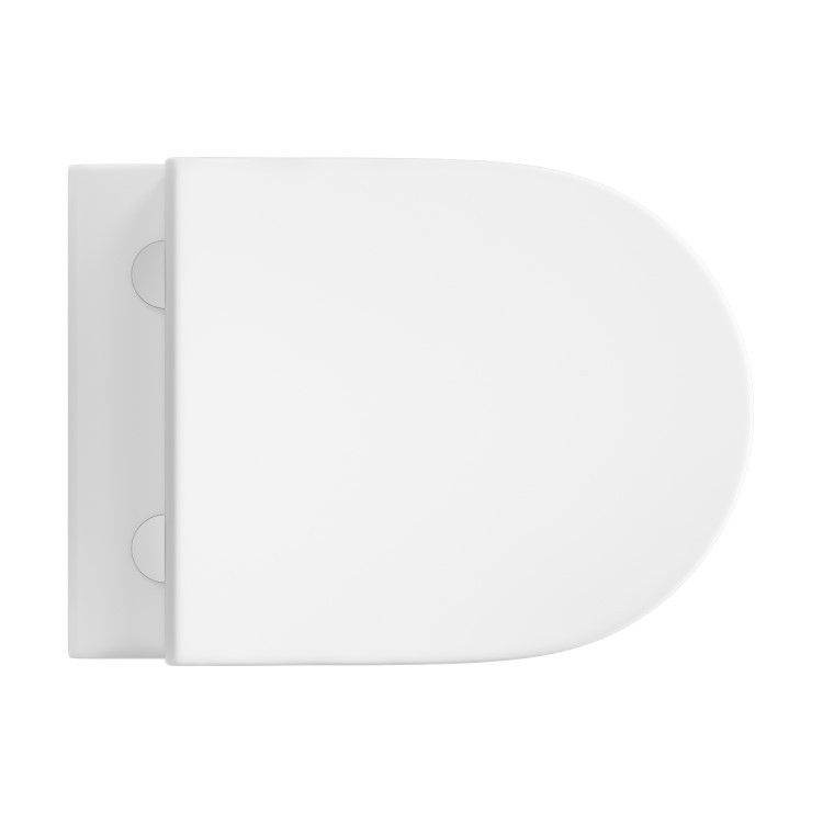Wall Hung Toilet with Soft Close Toilet Seat, Brushed Bronze Pneumatic Flush Plate, 1168mm Frame & Cistern - Newport