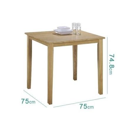 New Haven Solid Oak Dining Table with 2 Grey Velvet Dining Chairs