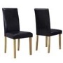 New Haven Oak Extendable Dining Set with Black Faux Leather Dining Chairs and Dining Bench