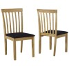 New Haven Oak Extendable Dining Set with 4 Dining Chairs