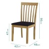 New Haven Oak Extendable Dining Set with 4 Dining Chairs