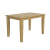 New Haven Oak Extendable Dining Table with 2 Dining Benches in Light Oak