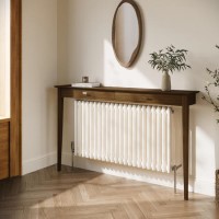 Large & Narrow Walnut Radiator Cover - 150cm - Noa Large & Narrow Walnut Radiator Cover - 150cm - Noa