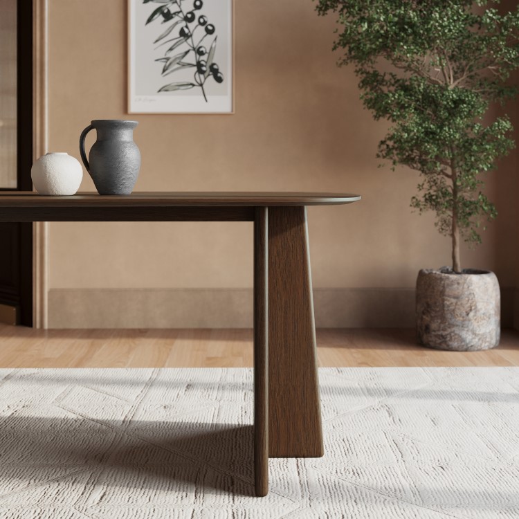 Walnut Dining Table - Seats 6 - Noor