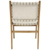 Glass Dining Table Set with 4 Cream Faux Leather Chairs - Seats 4 - Nori