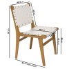 Glass Dining Table Set with 4 Cream Faux Leather Chairs - Seats 4 - Nori