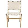Glass Dining Table Set with 4 Cream Faux Leather Chairs - Seats 4 - Nori