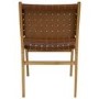 Glass Dining Table Set with 4 Tan Faux Leather Chairs - Seats 4 - Nori
