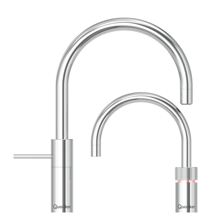 Quooker Nordic Tap Round Chrome + Pro3 3L Boiling Water Tank