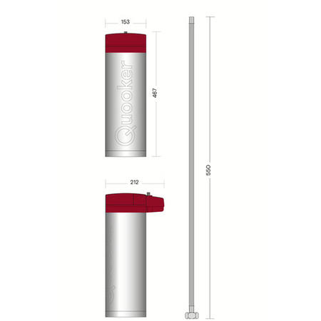 Quooker Nordic Instant Boiling Water Tap Round Chrome + Pro3 3L Boiling Water Tank