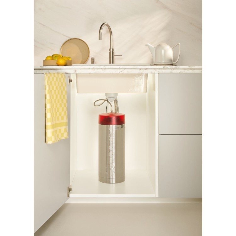 Quooker Nordic Instant Boiling Water Tap Round Chrome and Combi+ 7L Boiling Water Tank