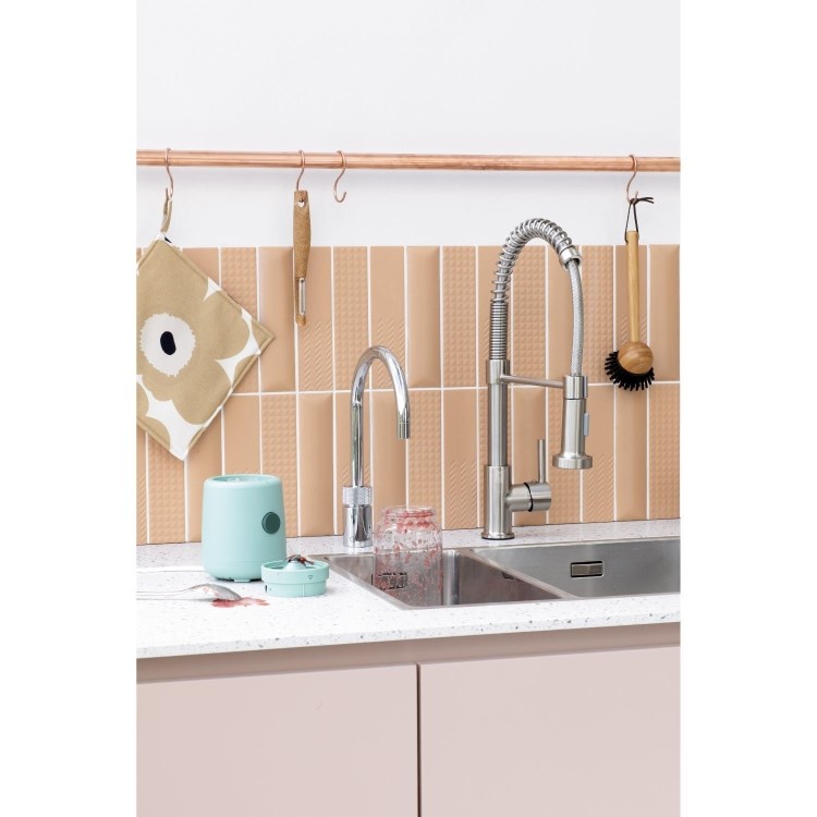 Quooker Nordic Tap Round Stainless Steel + Pro3 3L Boiling Water Tank