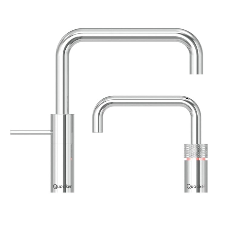 Quooker Nordic Tap Square Chrome + Pro3 3L Boiling Water Tank