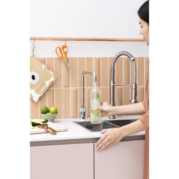 Quooker Nordic Tap Square Chrome + Pro3 3L Boiling Water Tank