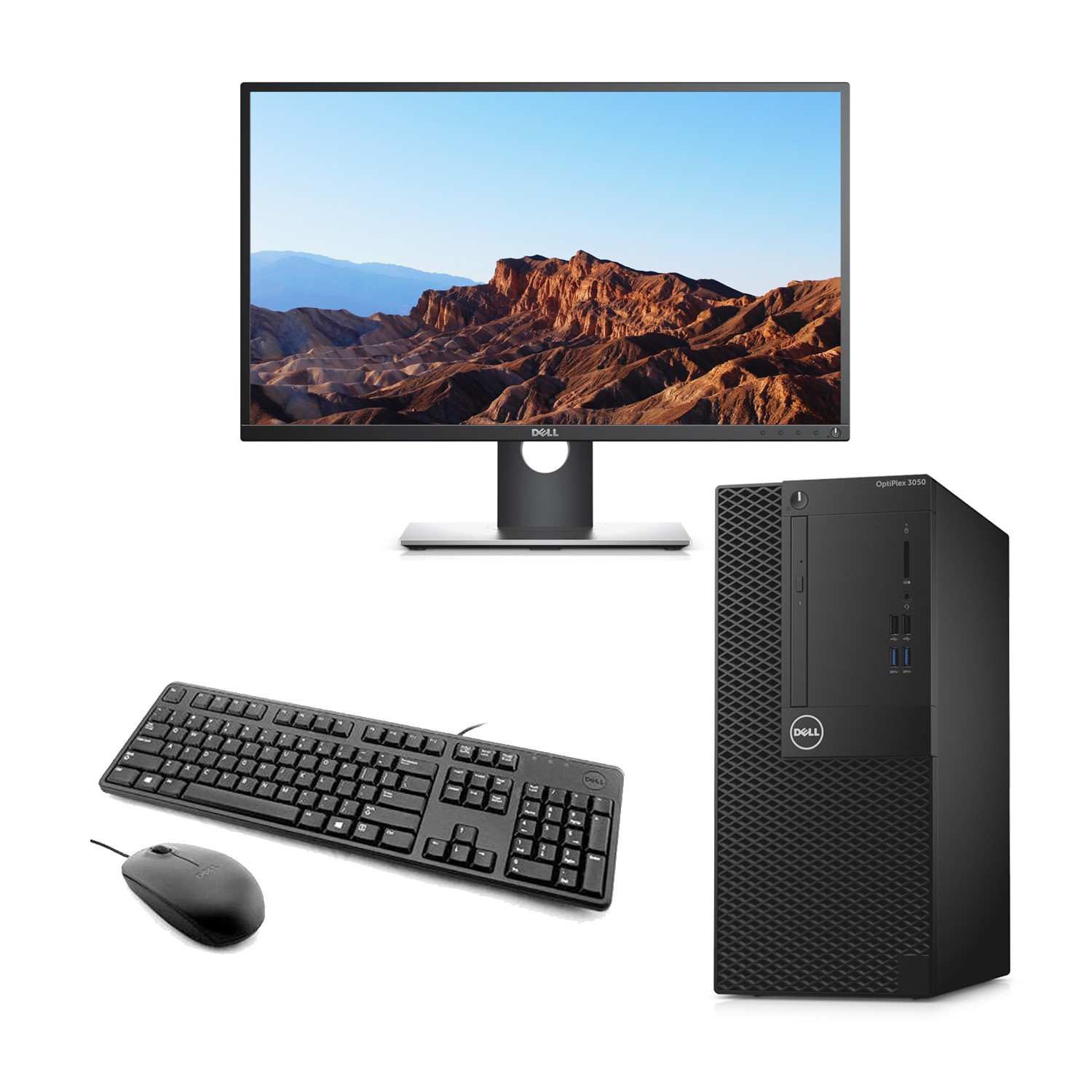 Dell OptiPlex 3050 Core i5-7500 8GB 1TB Win 10 Pro Desktop + Dell