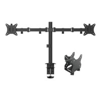 electriQ Dual Monitor Arm + PC Mount electriQ Dual Monitor Arm + PC Mount