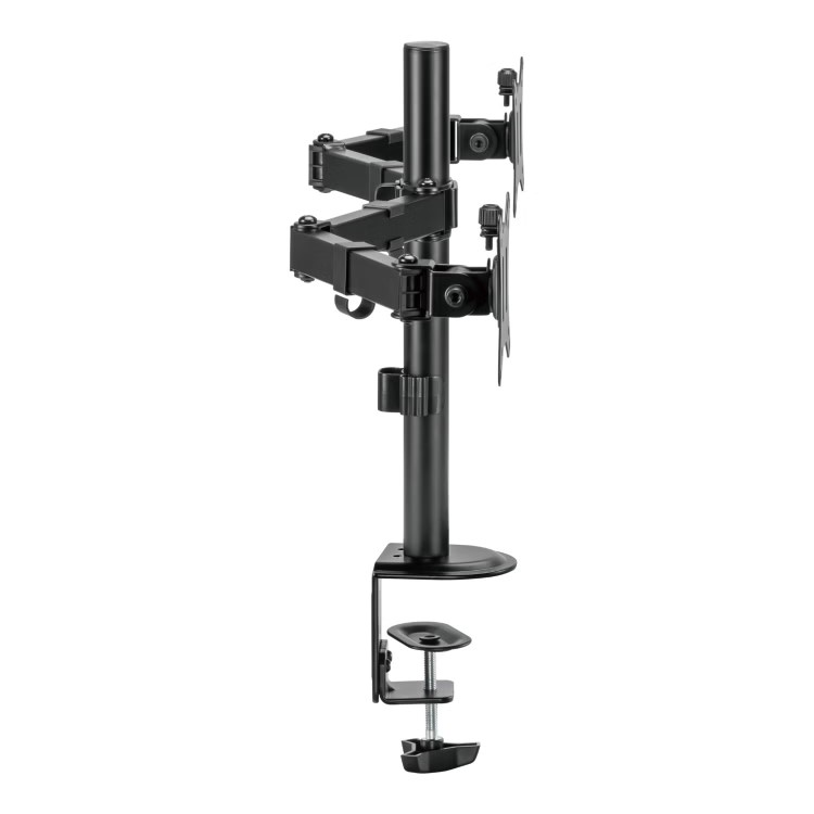 electriQ Dual Monitor Arm + PC Mount