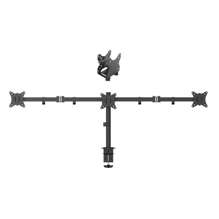 electriQ Trio Monitor Arm + PC Mount