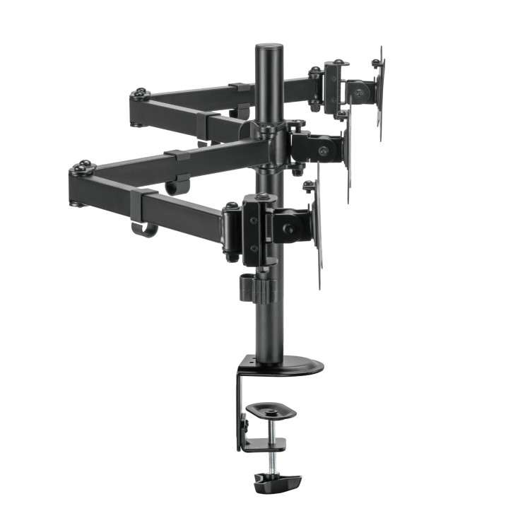 electriQ Trio Monitor Arm + PC Mount